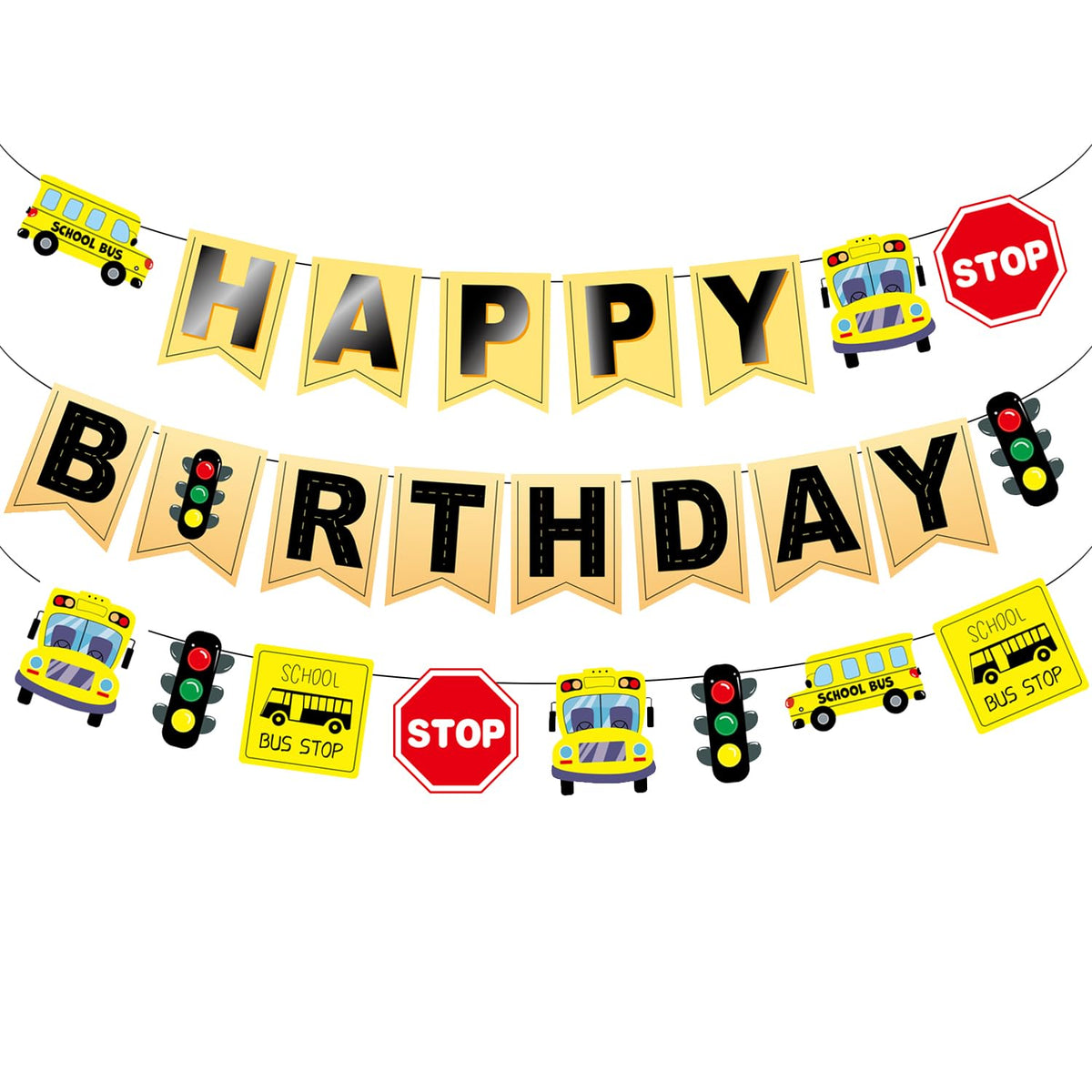 Wheels On The Bus Birthday Banner, School Bus Decorations For Party School Bus Birthday Banner Bus Birthday Party Decorations Ba