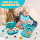 Moontoy Easter Dinosaur Egg Toys For Toddlers 1-3 Matching Game, Dino Eggs Montessori Toys For Babies 6-12 Month Baby Puzzles 12-18 Months Play Shape Sorter Sorting Sensory Gift Easter Basket Stuffers