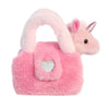 Aurora® Plushy Pink™ Stuffed Animal - 6 Inches, Polyester, Fashionable On-The-Go Companion