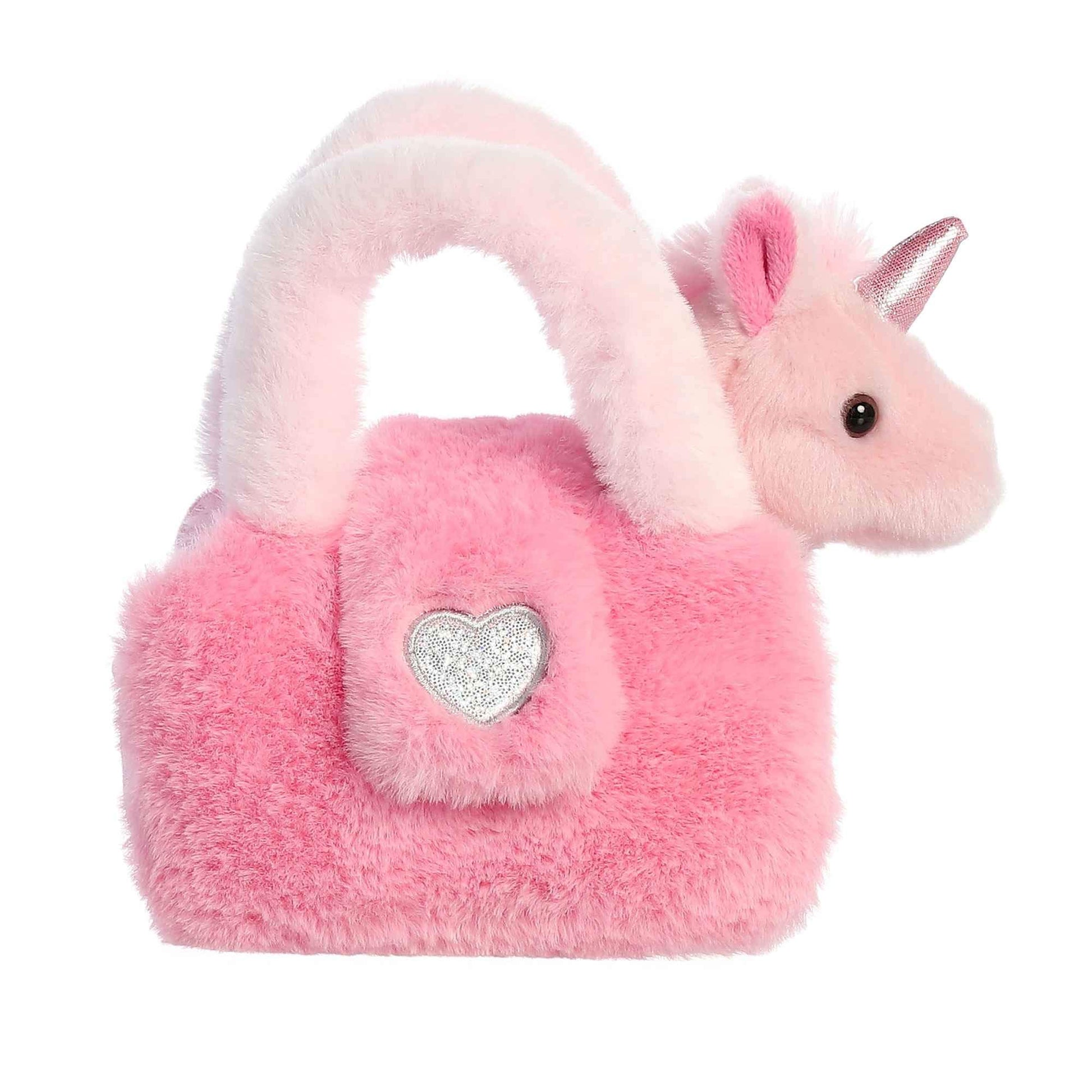 Aurora® Fashionable Fancy Pals™ Plushy Pink™ Stuffed Animal - On-The-Go Companions - Stylish Accessories - 6 Inches
