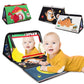 Baby Mirror Tummy Time Toys, Infant Safe Baby Play Mat With Teether For Newborn 0-3-6-12 Months Old Boys,Girls, Brain Development Montessori For Crib, Floor, Car, Sensory Crinkle Soft Books Attachment