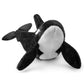 Simulation Bowhead Whale Plush Toy - Black Long Lifelike Whale Stuffed Toys, Super Soft Realistic Sea Simulation Balaena Mysticetus Dolls Plush Gift Collection For Kids, 17Inches (20In Beluga)