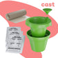 Dan&Darci Cast a Pot Kit - Multicolor DIY Art & Gardening Set for Kids Age 8-14 - Fun STEM Craft Gift for Boys & Girls