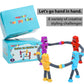 Limpskys Suction Cup Robot Toy, 4 Pack, Medium, Plastic, Multiple Colors, Sensory Toys for Kids Ages 3-7, Autism Friendly