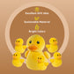 Prextex Plush Duck Toys Stuffed Animal With 5 Ducks Baby Stuffed Animals - Big Duck Zippers 5 Little Plush Baby Ducklings - Duck