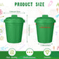 Zubebe 24 Pcs Green Mini Trash Can Mini Toy Garbage Can Small Desktop Trash Bin with Lids for Trash Party Favor Garbage Truck Bi
