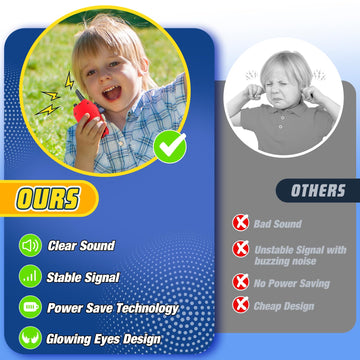 Walkie Talkies Toys For Boys Girls: 3 Pack Kids Walkie Talkies Easter Birthday Gifts For 3 4 5 6 7 8 9 10 Year Old Boys Girl Tod