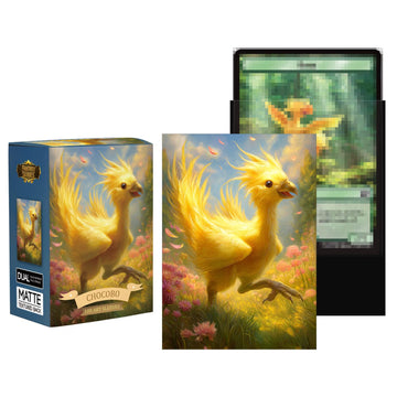 Katomula MTG Card Sleeves - 100 Textured Back Art Sleeves, Fits Standard Size Cards, Chocobo Color, Model MS049-Chocobo