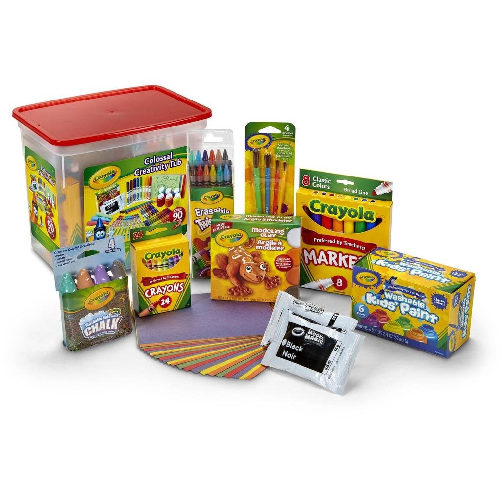 Crayola Colossal Creativity Tub, 90 Pieces