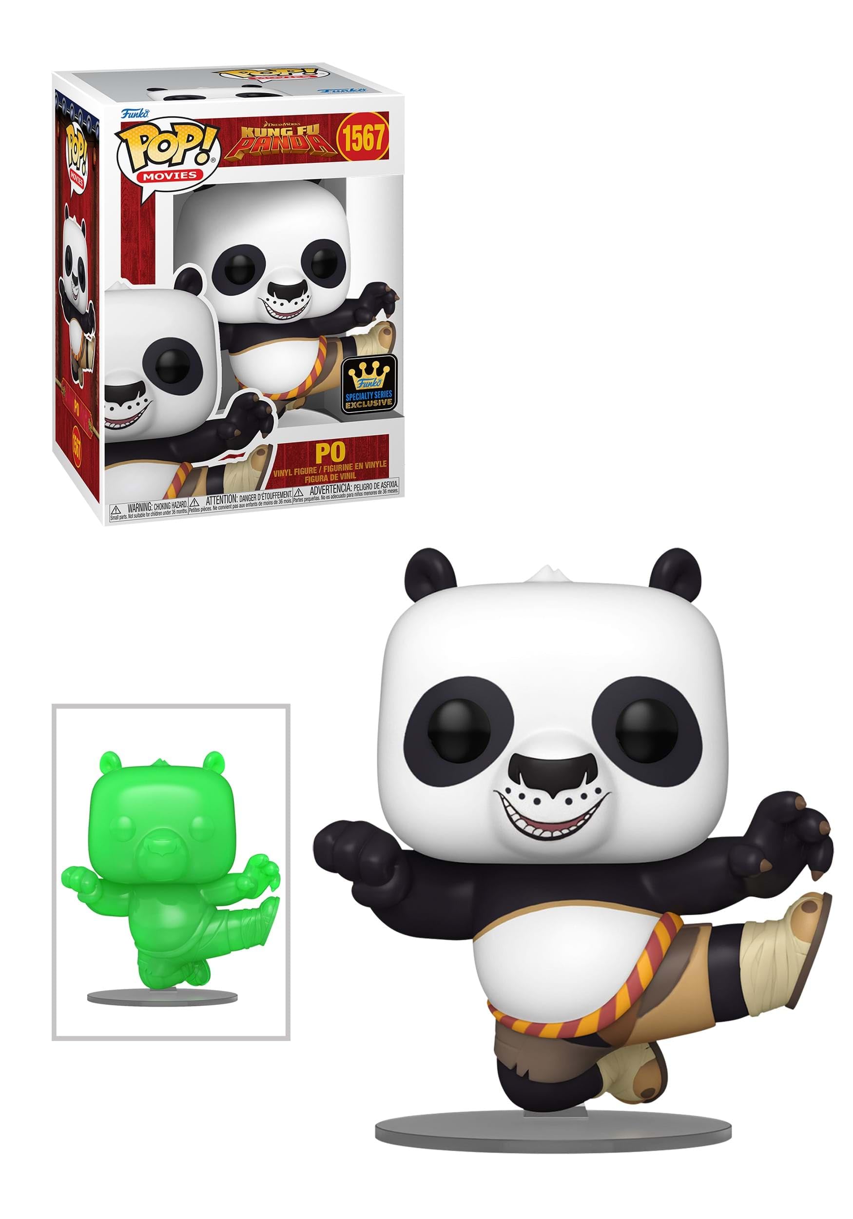 FUNKO POP! Movies: King Fu Panda - Po  DreamWorks 30th Anniversary (JD) (Styles May Vary)
