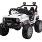 Dakott Kids Ride On Truck With Storage Space, 12V Children'S Electric Car With 2.4G Parental Remote Control, Music, Mp3 Player, Led Lights, Spring Suspension., Black