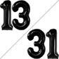Katchon, Huge Black 13 Balloon Numbers - 40 Inch | Black 13 Birthday Balloon For 13Th Birthday Decorations For Boys | 13Th Birthday Decorations For Girls | Official Teenager Birthday Decorations Boy
