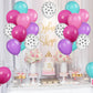 Pink Teal Purple Paw Balloons, 12 Inch Paw Balloons With Hot Pink Teal Purple Dog Paw Printed Balloons Metallic Rose Balloons Fo