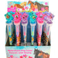 TINYMILLS 24 Pcs Horse Pony 2 in 1 Stackable Stacking Crayon with Extra Stamper Topper, Kids Party Favors, Goodie Bag Stuffers, 