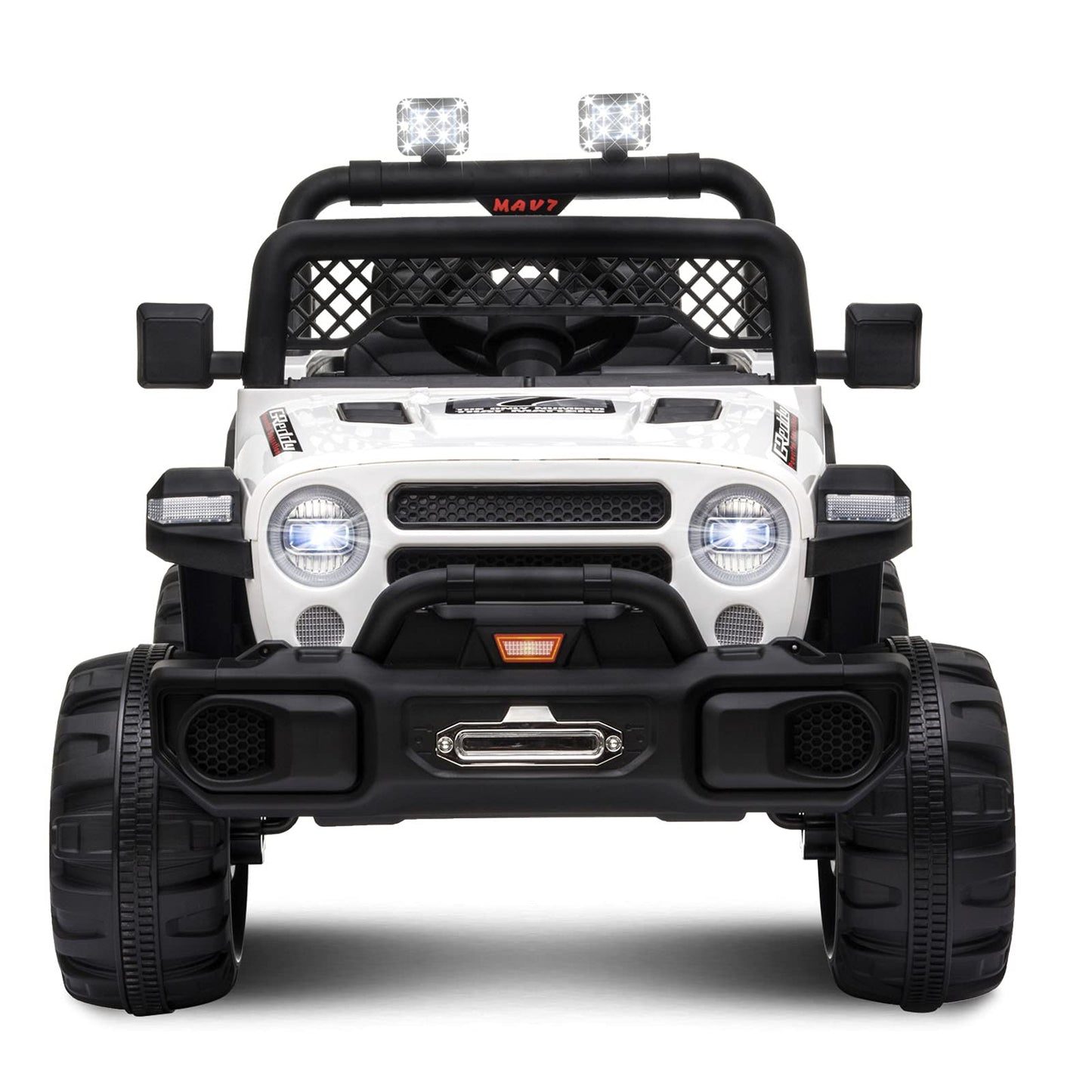 OTTARO 12V Ride on Cars Truck Electric Car for Kids,12V Battery Powered Vehicle with Remote Control, MP3,LED Lights, Spring Susp