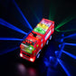 Zetz Brands Fire Truck Toy for Kids - 4D LED Lights, Real Siren Sound, Red, Push Car, Age 3+ - Ideal Birthday Gift