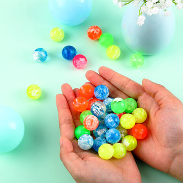 Sumind 100 Pcs Small Bouncy Balls In Bulk Rubber High Bouncing Balls For Birthday Party Favors Gift Game Prizes Vending Machines Fillers Outdoor Activities(0.78 Inch)