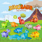 Jetbotell 20 Pcs Dinosaur Number Learning Toys For Toddlers 2-4, 10 Different Dinosaur Figures, Double Sided Number Matching Gam
