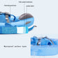 Mambobaby Floats With Canopy &Tail, Non-Inflatable Baby Float For Pool Add Tail Avoid Flip Swim Trainer Baby Floats For Toddler