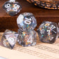 UDIXI 7PCS DND Dice Set, Resin Mushroom D&D Dice Set Red Polyhedral Dice for Dungeons and Dragons Role Playing Games