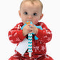 BIGSPINACH Silicone Remote Game Control Teething Toy for Babies 0-12 Months, Blue, Perfect First Valentine's Day Gift