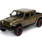 Just Trucks 1:24 2020 Jeep Gladiator Die-Cast Car Brown With Tire Rack, Toys For Kids And Adults