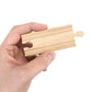 4-Piece 3.5'' Curved Wooden Train Track Value Booster Pack - Compatible with All Major Toy Train Brands by Conductor Carl