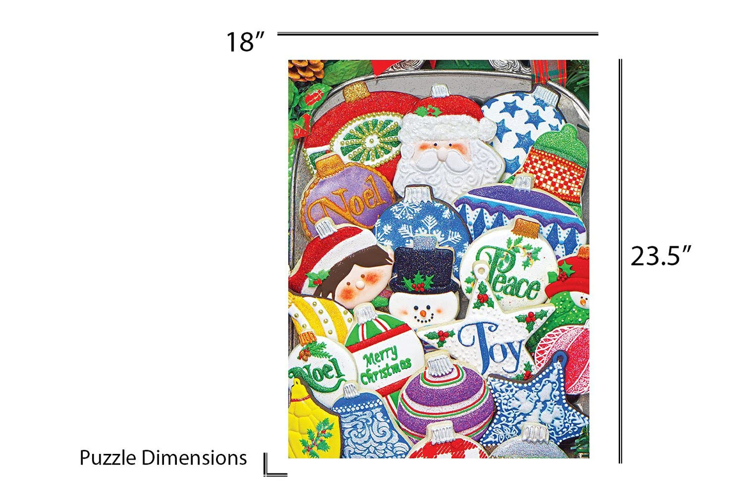 Springbok'S 500 Piece Jigsaw Puzzle Christmas Ornament Cookies - Made In Usa