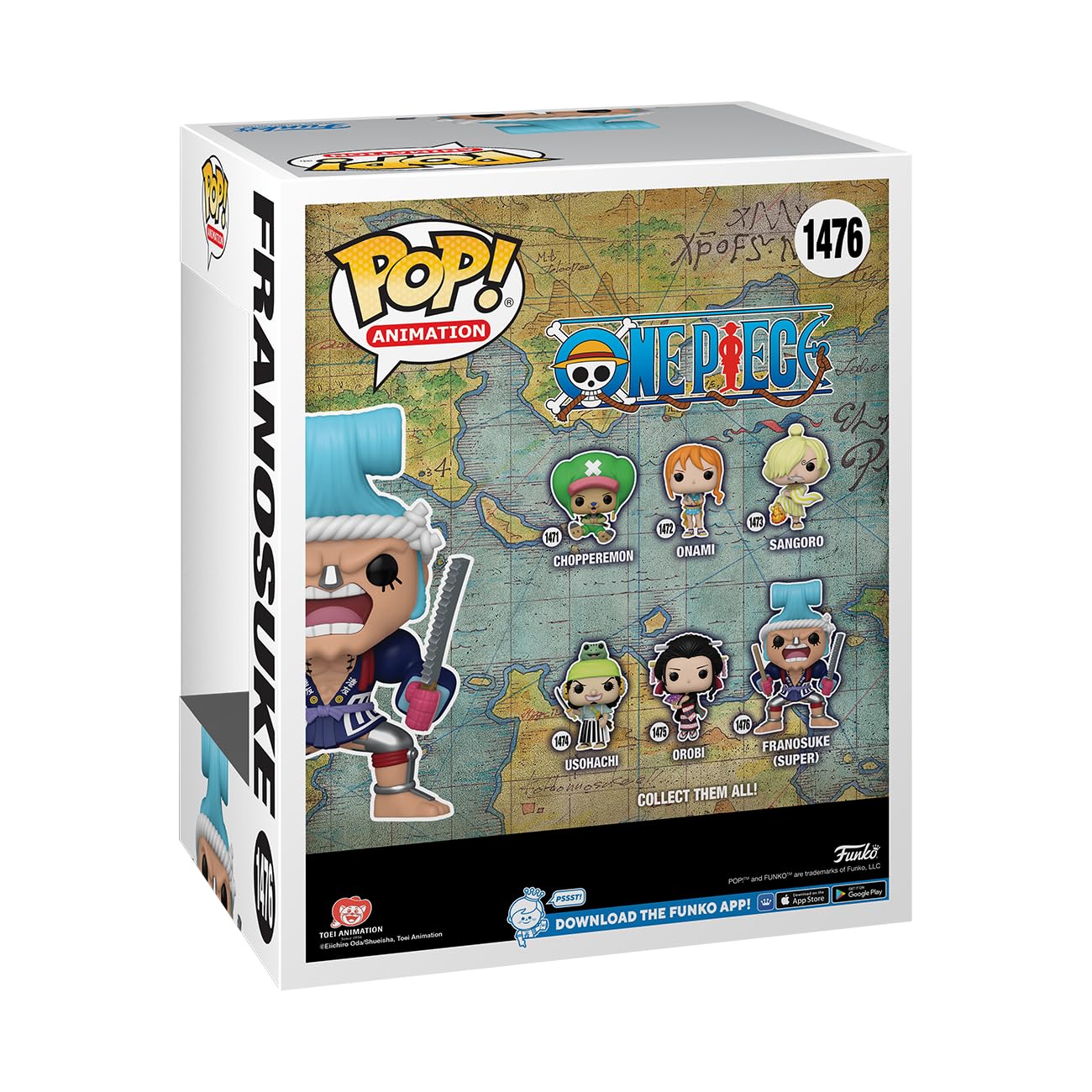 Funko POP! Vinyl Figure - One Piece Franky (Wano) - Collectible Toy for Kids & Adults - Multicolor - Model 72111