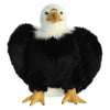 Aurora® Regal Eagle Stuffed Animal - Black/White Polyester - 10.5 Inches - Comforting Companion for Imaginative Play