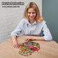 LEOGOR Wood Puzzles mature-themed Jigsaw - Exquisite Wooden Succulent Plant Puzzle  Unique Animal-Shaped and Flowers-Inspired Creative Colorful Spectrum Mosaic  200 Pieces  Medium 12'' x 11.7''
