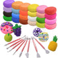 Dmw 24Pcs Air Dry Clay For Kids,(2 Set Of 12 Colors) Air Dry Modeling Clay, Molding Clay For Sculpting, NonSticky Soft, Sculpti