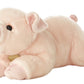 Aurora Realistic Miyoni Pig Stuffed Animal - Lifelike Detail - Cherished Companionship - Pink 16 Inches