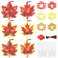 Chiisong 24 Sets Maple Crafts Kit DIY Tissue Paper Sign Crafts for Back to School Fall Harvest Thanksgiving Religious Christian 