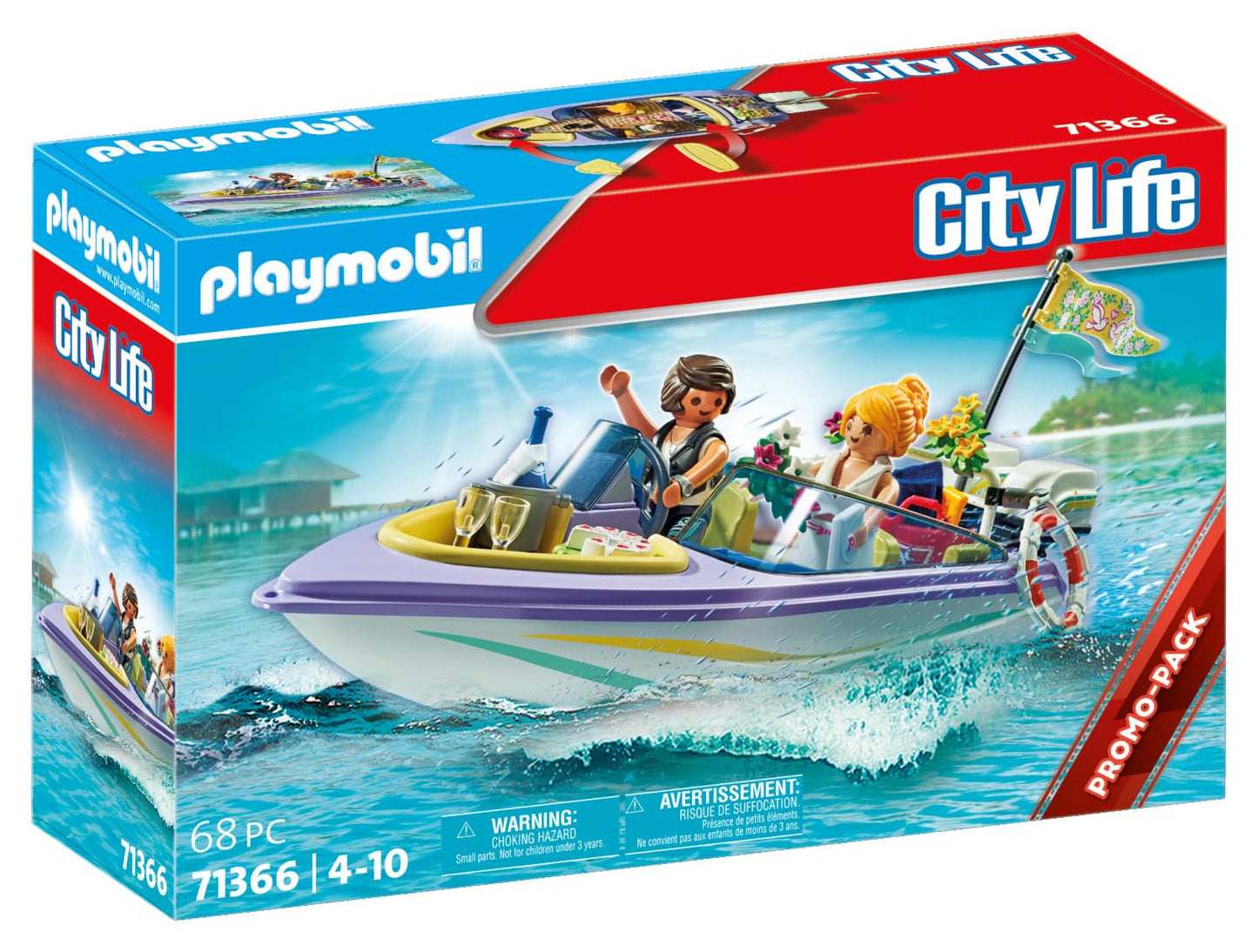 Playmobil Honeymoon Speedboat Trip Model 71366 - Multicoloured Plastic Toy