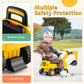 Honey Joy Ride On Push Car, Licensed Caterpillar Toddler Bulldozer Digger Toy, Outdoor Digging Scooper W/360 Degree Working Shovel, Ride On Excavator Construction Vehicle For Kids Boys Girls, Yellow
