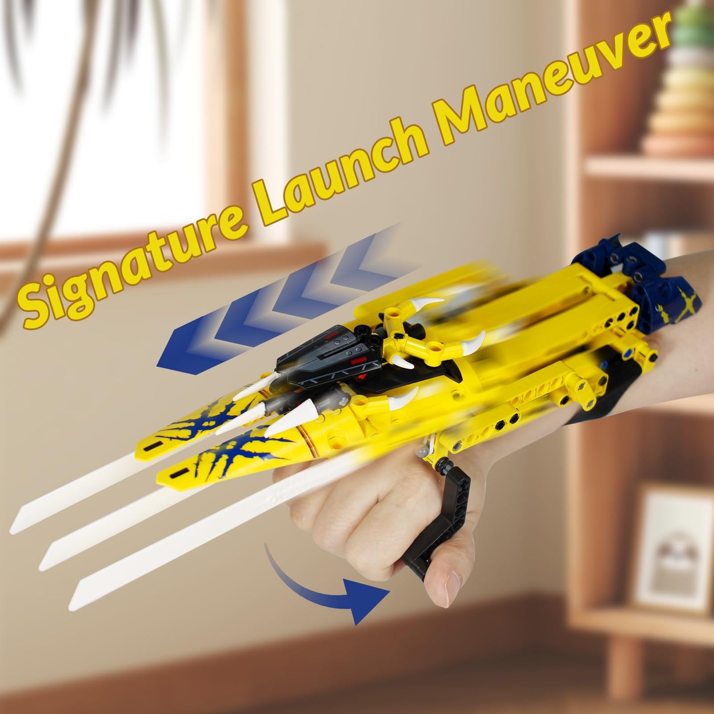 Kabandn Wolver Claw Building Toys for Kids Ages 6 and Up - Kids Role Play Toys with Simulate Flexible Claw - 260pcs Super Hero B