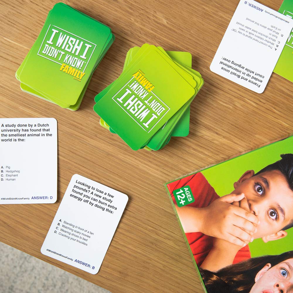 I Wish I Didn'T Know! Family Edition - The Gross & Funny Trivia Game You'Ll Never Forget - By What Do You Meme? Family