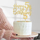 5th Birthday Decorations for Girls, Including 5th Birthday Sash and Tiara, 5 Candles and Cake Toppers, Number 5 Balloon Gold, 5t