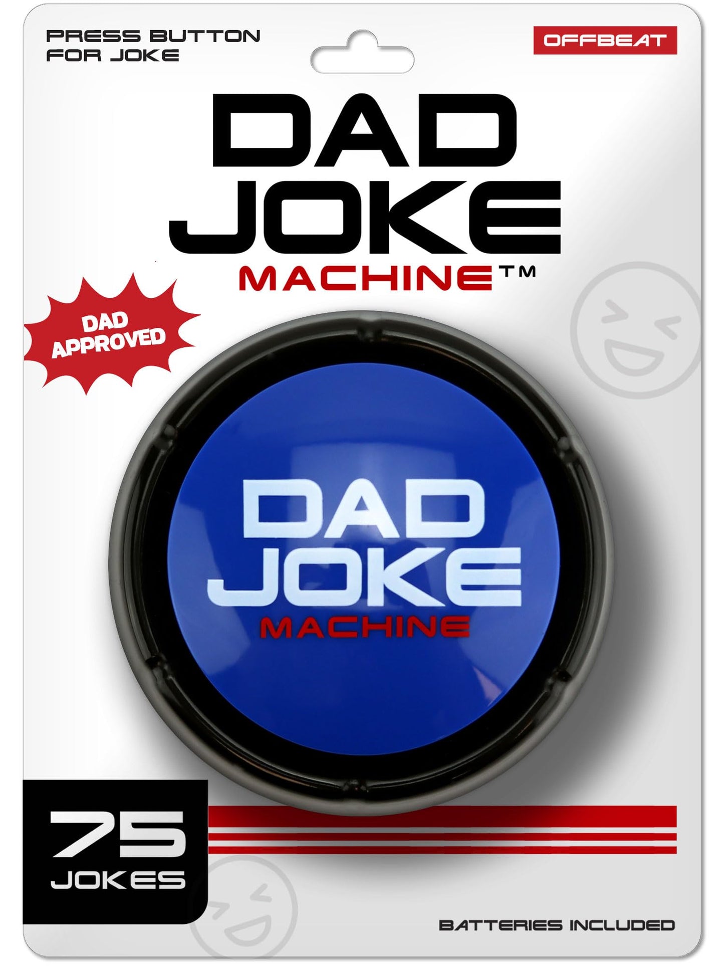 The Ultimate Dad Joke Button - Medium Plastic Gift for Dad - 75 Hilarious Jokes, Perfect for Birthdays and White Elephant Gifts
