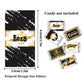 Black and Yellow Class of Senior 2025 Graduation Party Miniature Candy Bar Wrapper,Congrats Grad Stickers Graduation Candy Stick