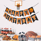 Basketball Happy Birthday Banner Slam Dunk Party Decoration Supplies Kids Teenagers Boys B-Day Photo Prop Pennant Ideas No Diy R