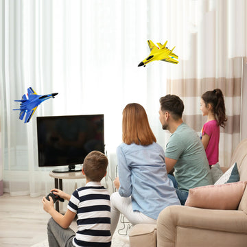 Rc Airplane,Remote Control Airplanes For Kids 12 Years And Up, 2 Channels Foam Rc Plane Wireless Toy With 3 Batteries Easy To Fl