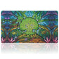 MTGPRO Playmat for MTG 24x14 Inches Playmat for Magic The Gathering with Non-Slip Rubber Base and Stitched Edges  Includes Storage Bag - Ideal for MTG/RPG/CCG Trading Game Card Mat(Green)