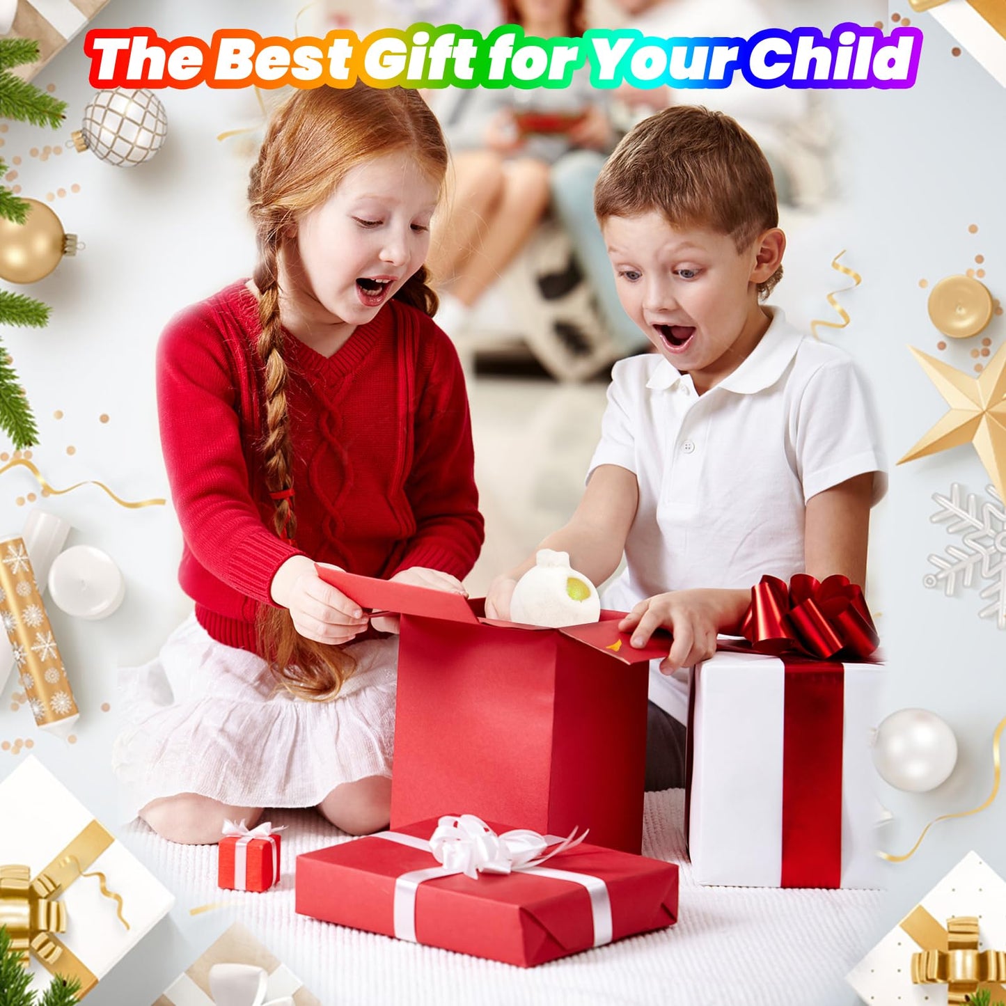 Stress Buster Stress Reliever for Kids/mature-themed Plushie Pinch Decompression Vent Ball Soft Beads -Squeeze Squishy Ball with Plushie Cover(Yellow Duck)