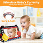 Oukzon Tummy Time Toys, Baby Toys 0-6 Months With Crinkle Book And Teethers, 6-12 Months Infant Mirror Toys High Contrast Baby G