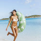 Funboy Giant Inflatable Tropical Tube Float, Donut Style Pool Float, Luxury Raft For Summer Pool Parties And Entertainment