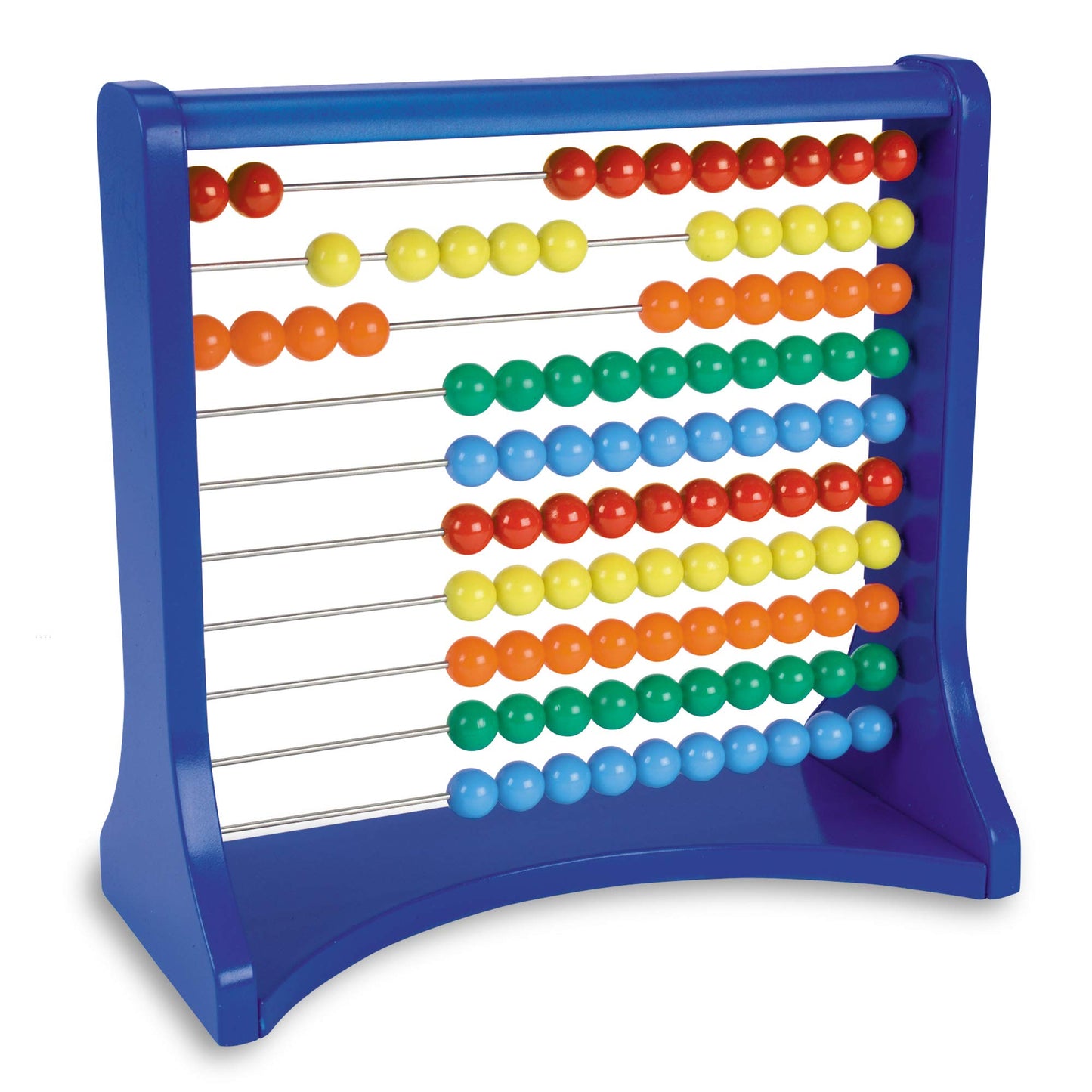 Learning Resources Ten-Row Abacus for Kids, Multi-color Plastic Math Toy, Ages 5+, Model LER1323