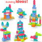 Mega Bloks First Builders Toddler Blocks Toys Set, Big Building Bag With 80 Pieces And Storage, Red, Ages 1+ Years