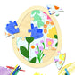 Easter Egg Blank Puzzle With 12 Pieces To Draw On Pack Of 2, Each Piece Is Unique, Blank Wooden Jigsaw Puzzles With Tray For Cra